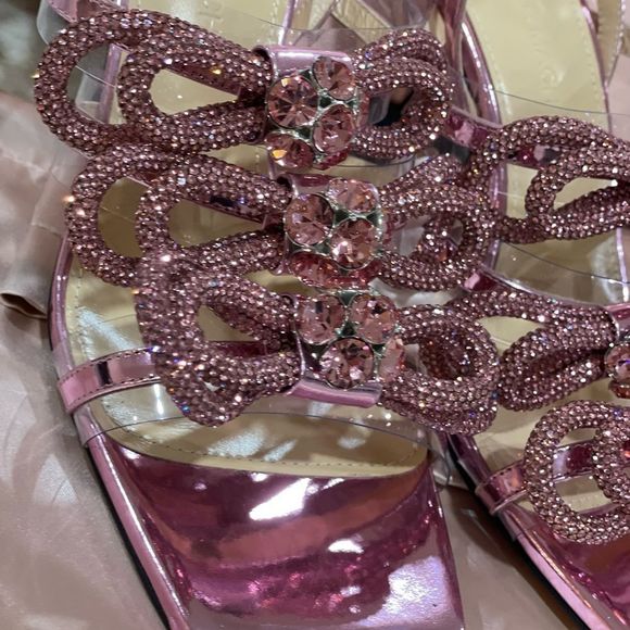 Mach & Mach Crystal Triple Bow Slingback 37.5 - Picture 3 of 12